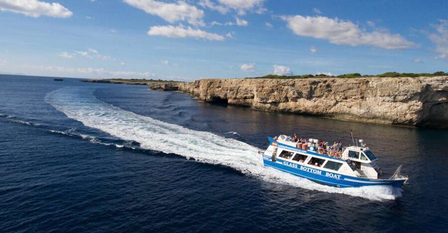 From Cala Galdana: 2-Hour Glass-Bottom Boat Trip - Cala Mitjana and Cala Mitjaneta from the water