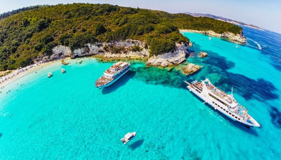 From Corfu: Day Cruise to Paxos, Antipaxos, and Blue Caves - Entering the Blue Caves of Paxos