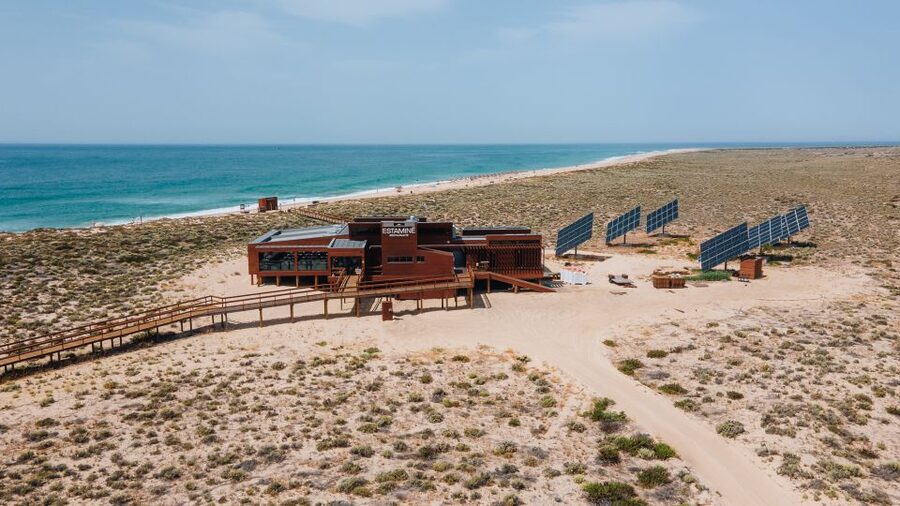 From Faro: Ria Formosa Hop-On Hop-Off 3 Islands Cruise - Culatra shows the Ria Formosa as a working home
