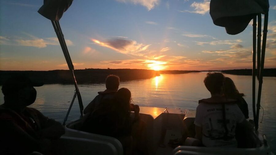 From Faro: Ria Formosa Sunset Boat Trip - Boarding the One-Hour Pontoon Cruise