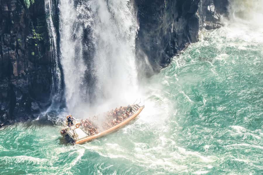 From Foz do Iguazu: Brazil Iguazu Falls & Macuco Safari Boat - The Macuco Safari boat ride, spray included