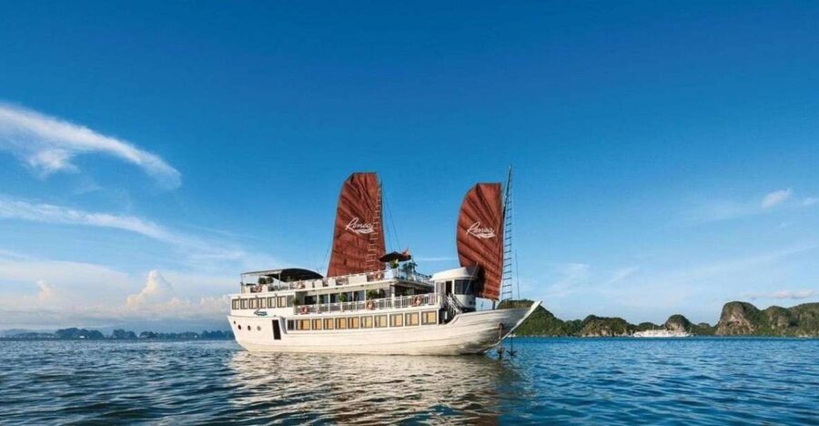 From Hanoi: Ha Long - Bai Tu Long Bay 2-Day 1-Night Cruise - Boarding a small boat with an ocean-view cabin