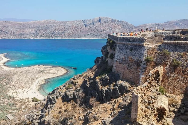 From Kissamos Port: Boat Cruise to Balos Lagoon & Gramvousa - Gramvousa and the climb to the fortress