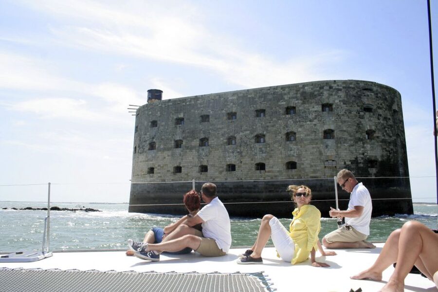 From La Rochelle: Sailing Cruise to Fort Boyard - The La Rochelle coastline from the water