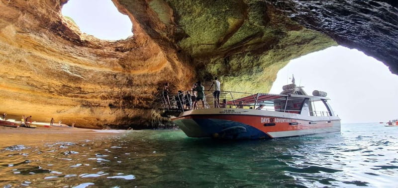 From Lagos: Benagil Caves Catamaran Cruise - Leaving Lagos from the marina
