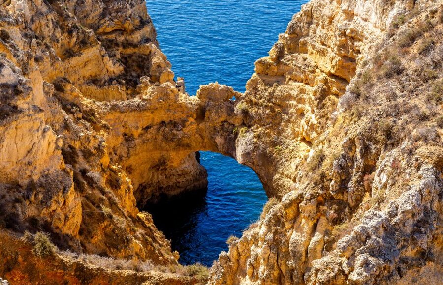 From Lagos: Cruise to the Caves of Ponta da Piedade - Entering the caves and arches