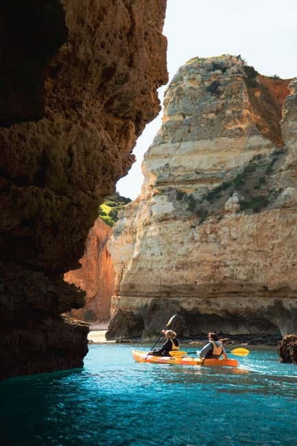From Lagos: Ponta da Piedade Caves Kayak Tour from Catamaran - Inside the caves and arches