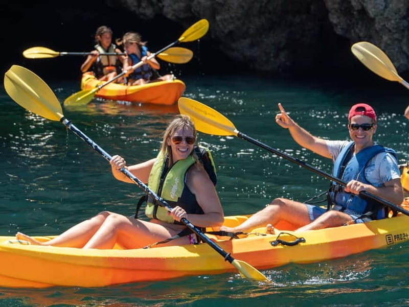 From Lagos: Ponta da Piedade Caves Kayak Tour from Catamaran - Guides who keep the trip moving
