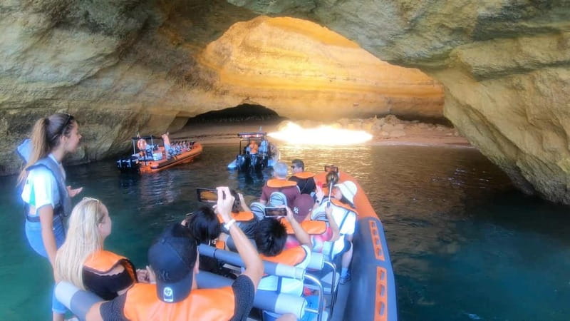 From Lagos: Scenic Cruise to the Benagil and Carvoeiro Caves - Leaving Lagos Marina and finding your seat