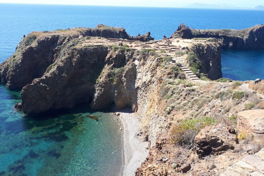 From Lipari: Panarea and Stromboli Cruise with Stops - Leaving Lipari past pumice and Monte Rosa