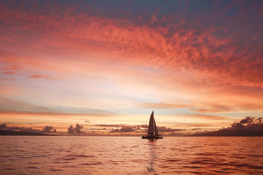 From Ma'alaea: 'Alihilani Sunset Sail Catamaran Tour - Setting out from Ma’alaea Harbor