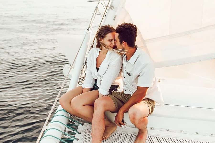 From Ma'alaea: 'Alihilani Sunset Sail Catamaran Tour - Sailing through the Au’au Channel