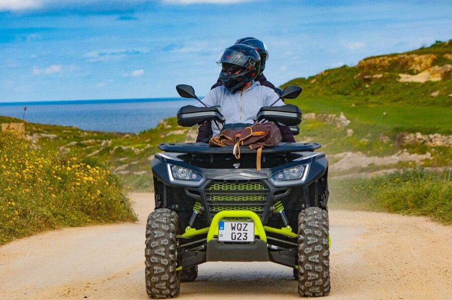 From Malta: Gozo Quad Bike Tour & Comino Boat Tour w/ Lunch - Xwejni Salt Pans and the Crystal Lagoon