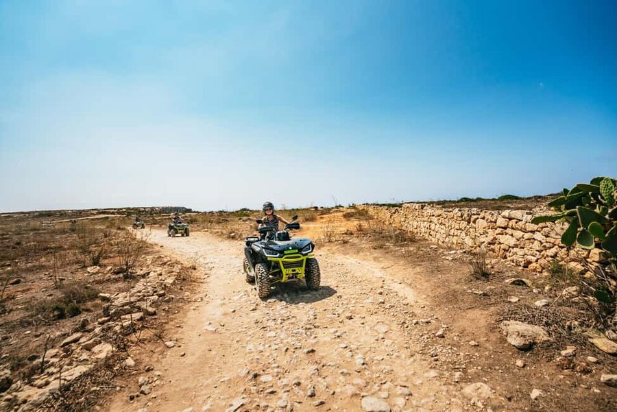 From Malta: Gozo Quad Bike Tour & Comino Boat Tour w/ Lunch - A Gozitan lunch in Sannat
