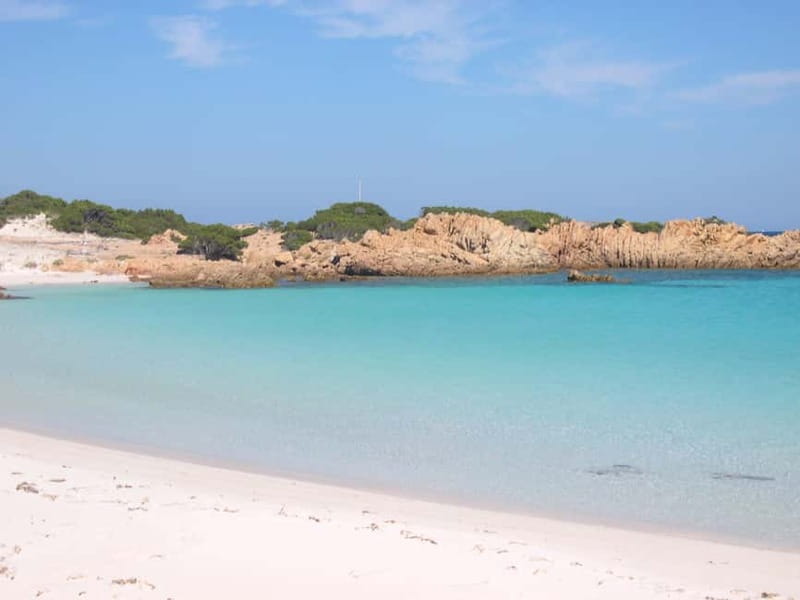 From Palau: La Maddalena Archipelago 4 Stops Boat Tour - Spargi: clear water and a sheltered cove