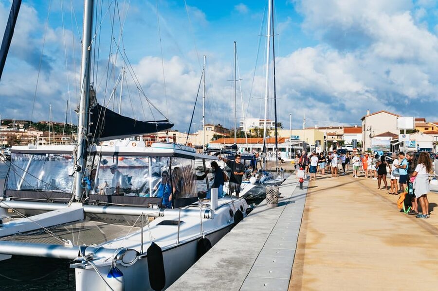 From Palau: La Maddalena Archipelago Catamaran Tour w/ Lunch - Aperitivo, lunch, and drinks on the catamaran