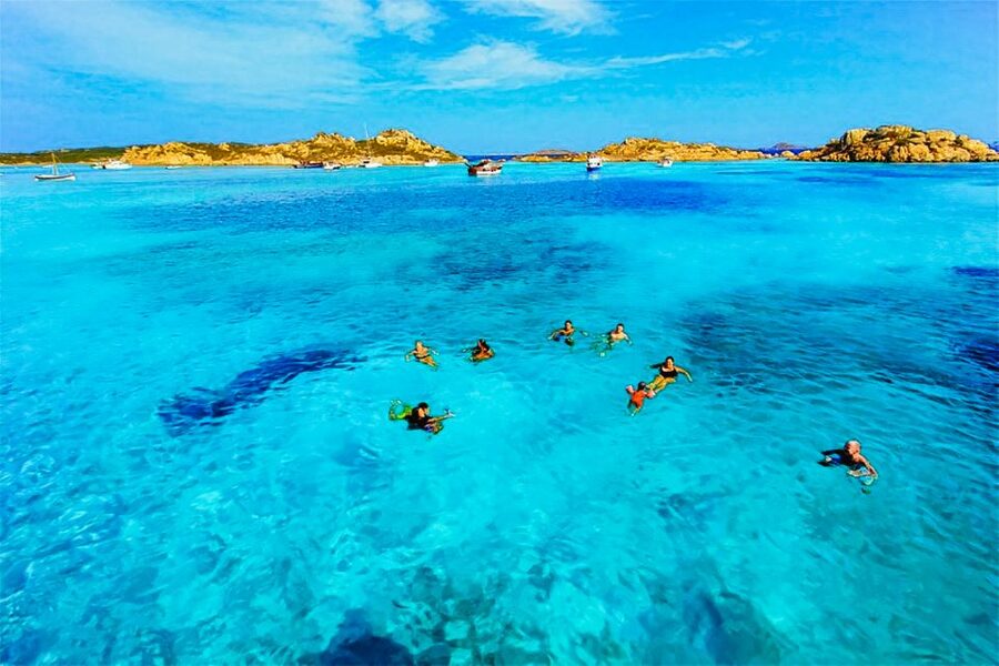 From Palau: La Maddalena Archipelago Day Tour by Boat - La Maddalena town adds a human side
