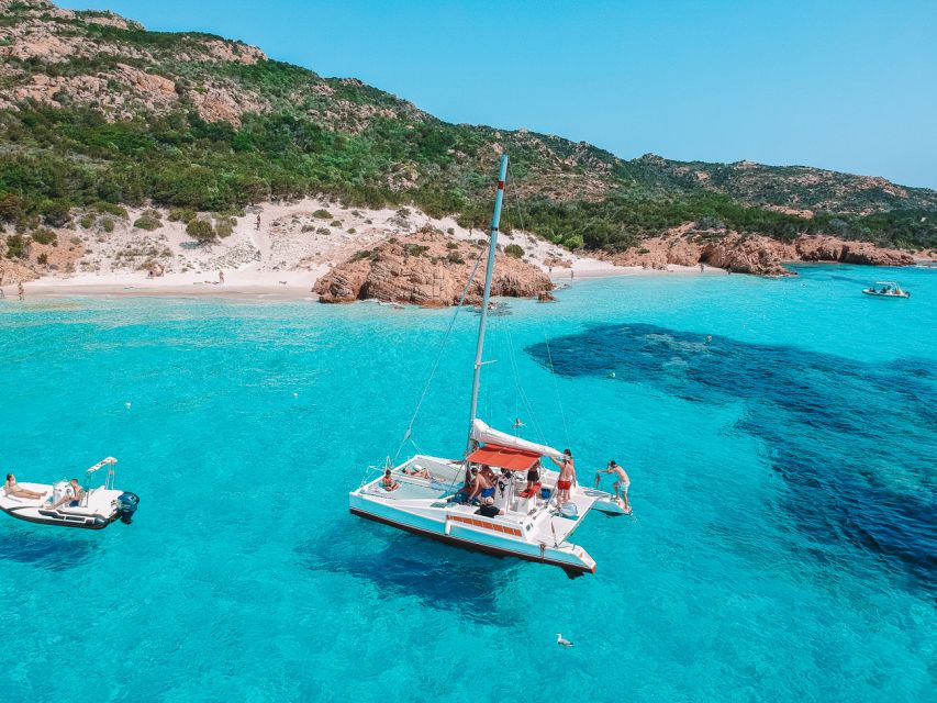 From Palau: La Maddalena Full-Day Archipelago Catamaran Tour - Spargi and the coves around Cala Soraya
