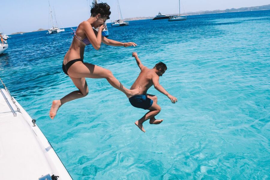 From Palau: La Maddalena Full-Day Archipelago Catamaran Tour - The captain chooses the second island