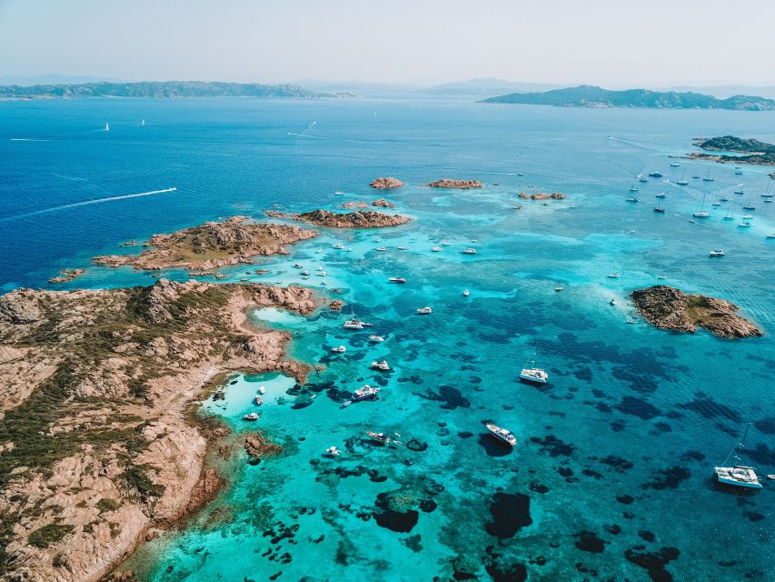 From Palau: La Maddalena Full-Day Archipelago Catamaran Tour - Leaving Palau and passing Punta Sardinia