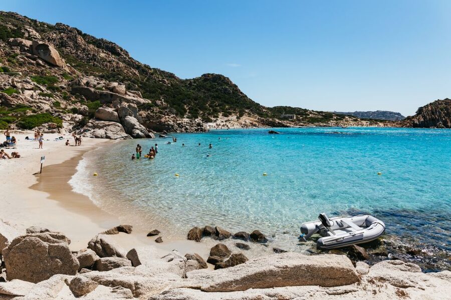 From Palau: La Maddalena Islands Full-Day Trip by Boat - Santa Maria is the second beach stop