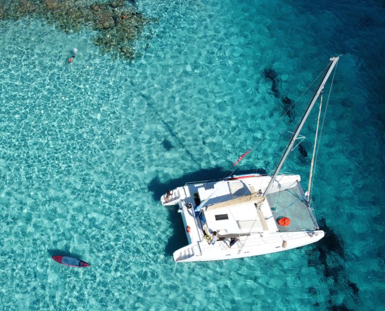 From Palau: Maddalena Archipelago Catamaran Tour with Lunch - Leaving Palau and settling into the day