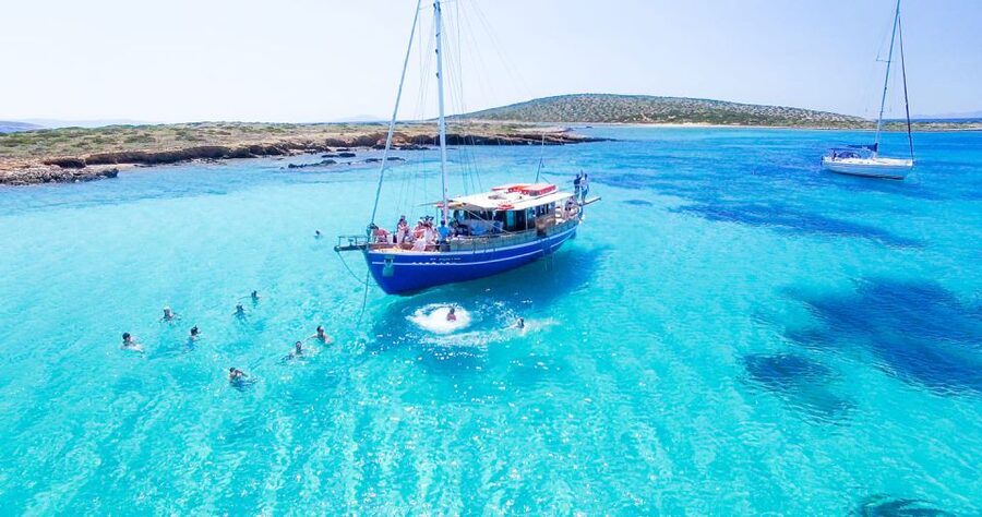From Paros: Antiparos and Despotiko Full-Day Swim Cruise - Key points at a glance