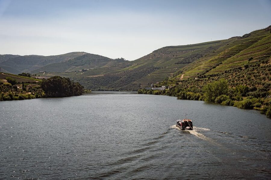 From Pinhão: Douro Valley Rabelo Boat Tour with Port Wine - Reaching the Foz Tua Dam