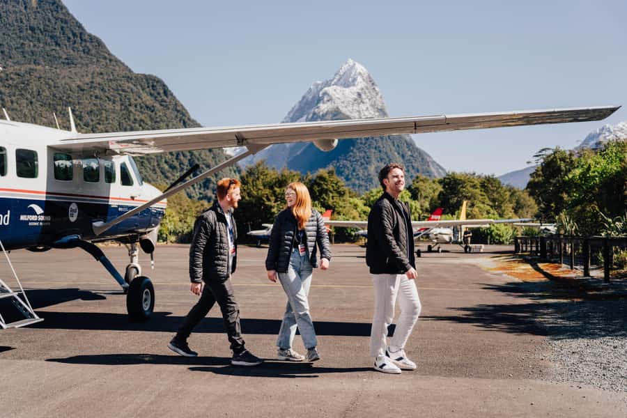 From Queenstown: Milford Sound Full-Day Trip by Plane & Boat - Landing near the Milford Sound docks