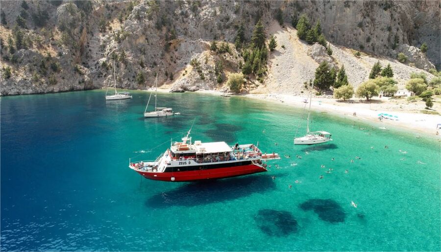 From Rhodes: Cruise to Symi Island and Saint George's Bay - Arriving at Gialos, Symi’s pretty main port