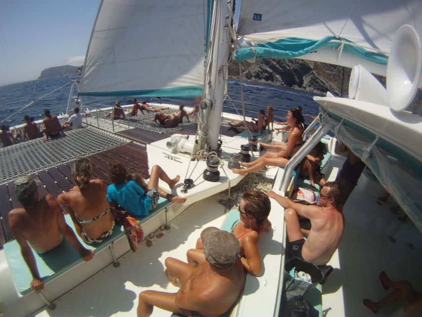 From Roses: Catamaran Cruise Cap Norfeu - Cadaqués - Swimming and snorkeling at Racó de l’Home