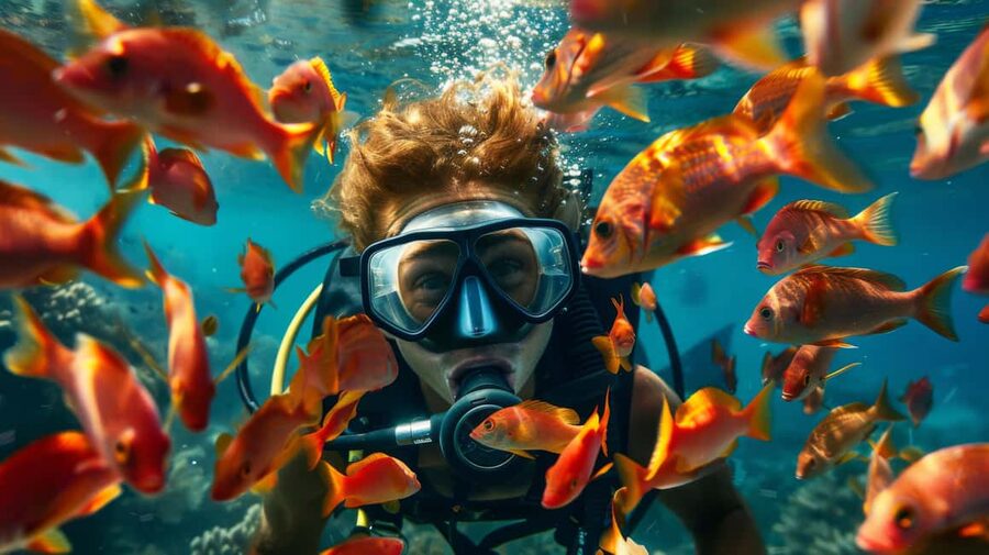 From Sharm: Ras Muhammed & White Island By Boat & intro Dive - Pickup from Sharm and the morning transfer