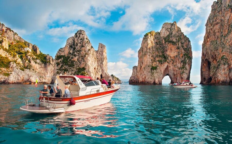 From Sorrento: Capri Island Boat Day Trip With Transfer - Grotta Bianca and the white cliffs