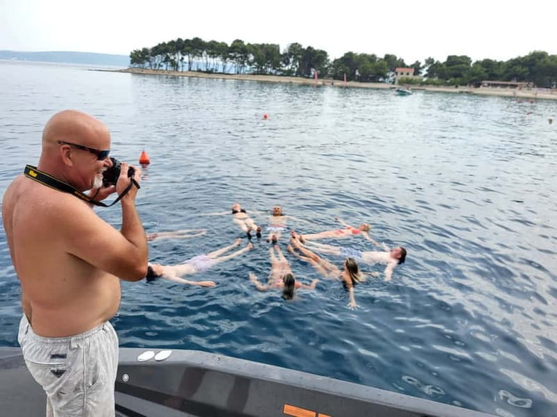 From Split: Blue Cave, Hvar, Mamma Mia, 5 Islands boat Tour - Stiniva Cove is a view, not a beach visit
