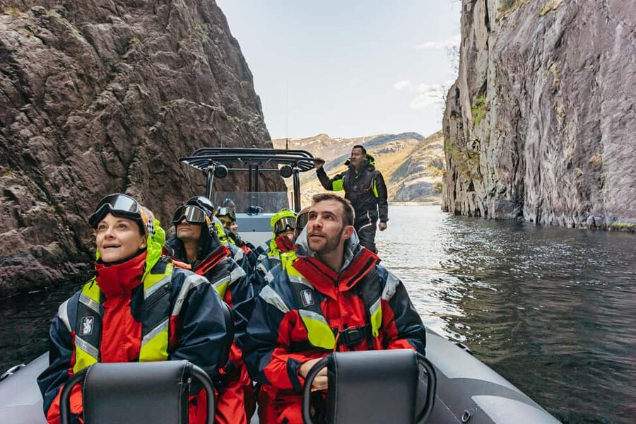 From Stavanger: Lysefjorden & Pulpit Rock RIB Boat Tour - The first high-speed run into the fjord