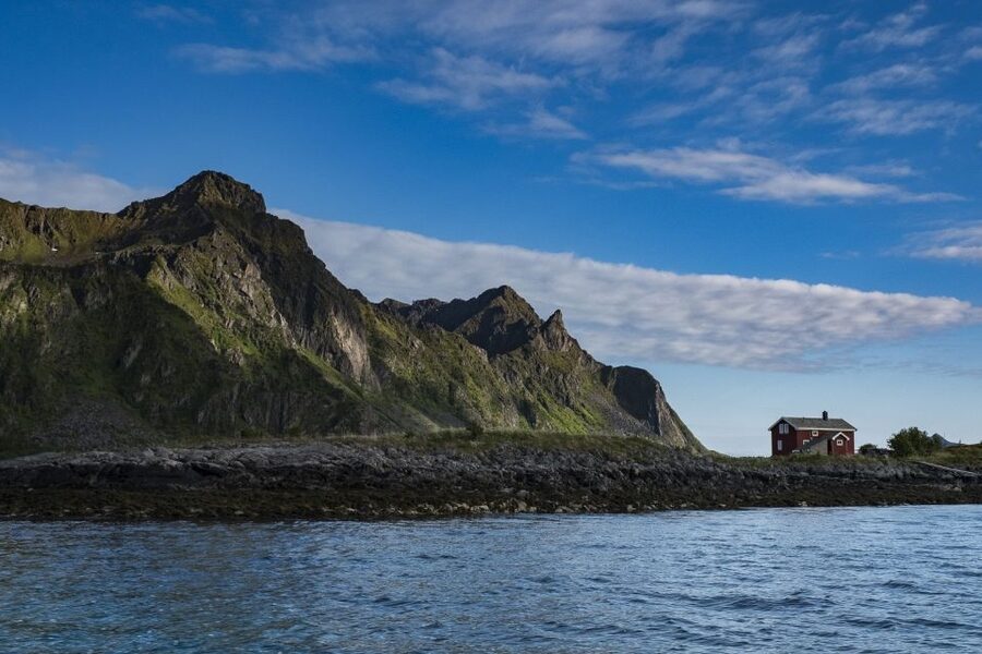 From Svolvaer: Trollfjorden Wildlife RIB Cruise - Leaving Svolvaer for the open water