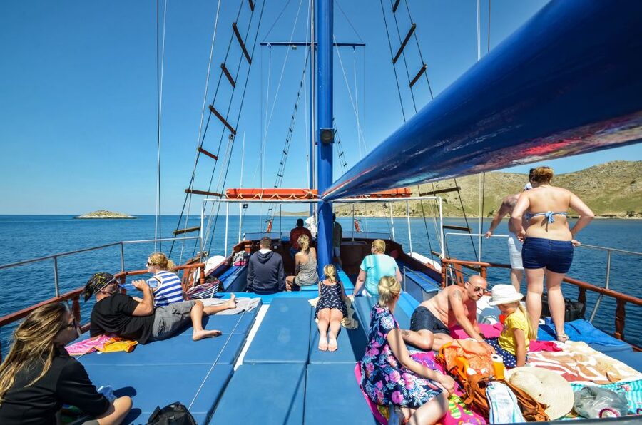 From the Port of Kos: Full Day Boat Cruise to 3 Islands - A full day from Kos, with three very different stops