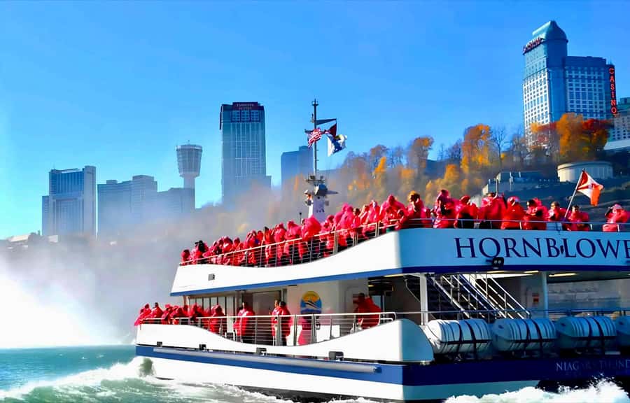 From Toronto: Niagara Falls Tour + Boat Ride and/or Journey - Niagara Whirlpool, Floral Clock, and river viewpoints