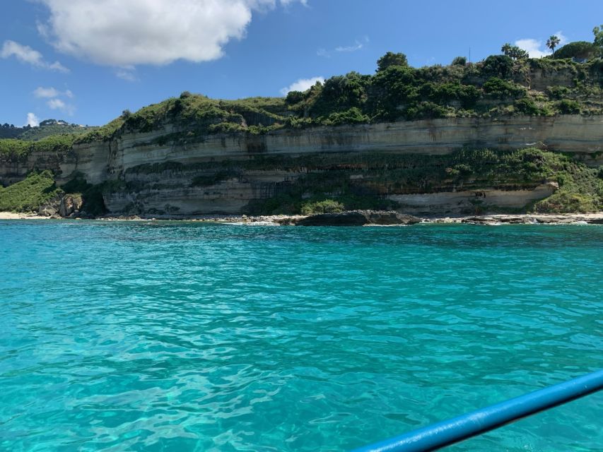 From Tropea: Capo Vaticano boat tour with snorkel & aperitif - From Tropea’s port to the Coast of the Gods