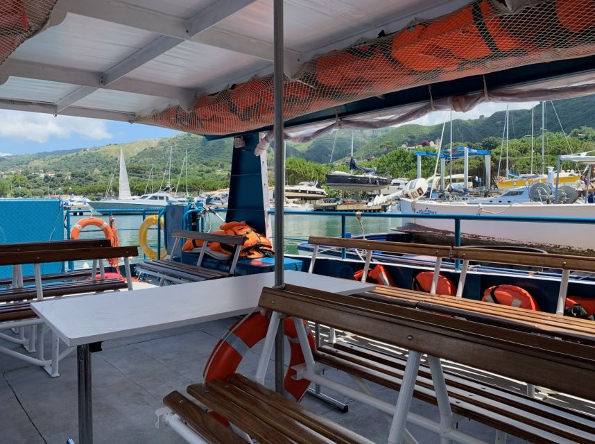 From Tropea: Capo Vaticano boat tour with snorkel & aperitif - Grotticelle Bay is the main swimming stop