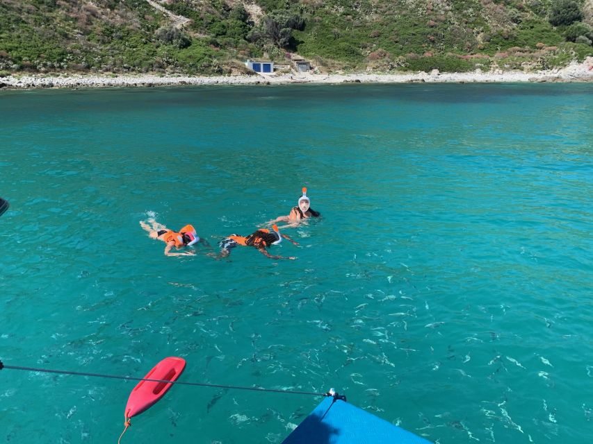 From Tropea: Capo Vaticano boat tour with snorkel & aperitif - The return to Tropea Beach