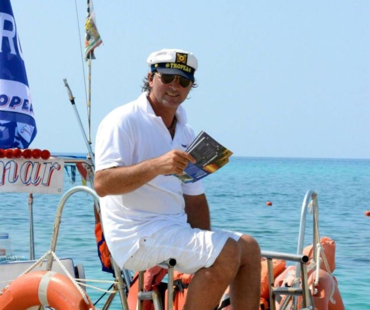 From Tropea: Capo Vaticano boat tour with snorkel & aperitif - Sea conditions can change the plan