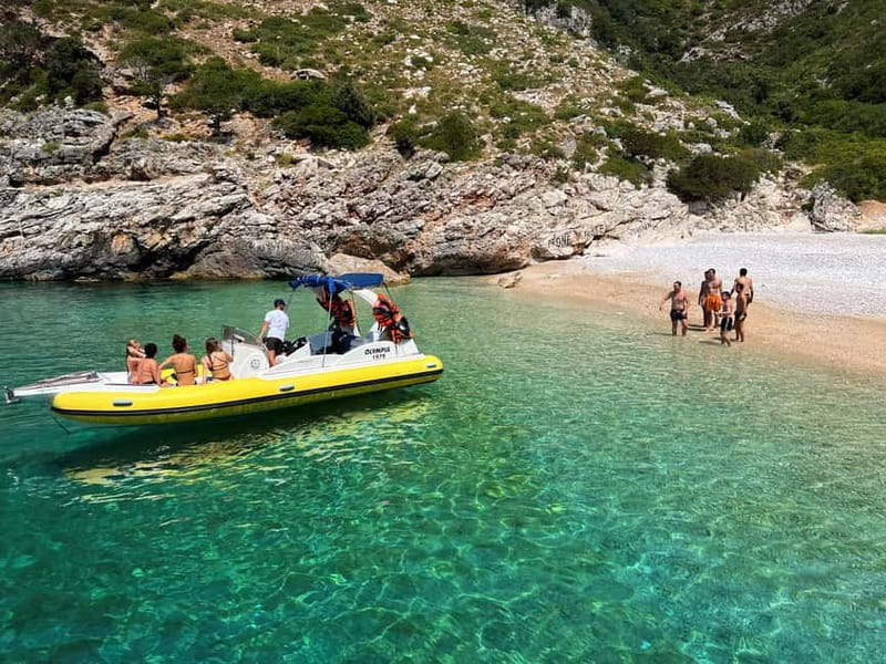 From Vlore: Haxhi Ali Cave & Karaburun Beach Speedboat Tour - The 35-minute speedboat ride to Karaburun