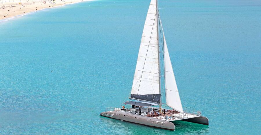 Fuerteventura: Magic Catamaran Trip with Food and Drinks - A 30-minute swim in the water off Jandía