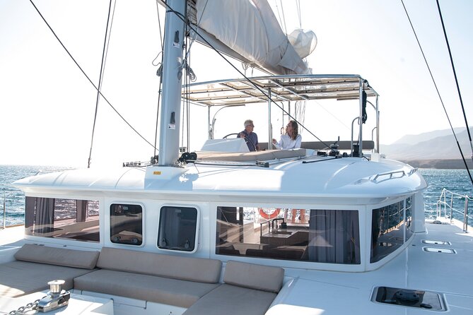 Fuerteventura: Small-Group Magic Deluxe Catamaran Cruise - Sailing the volcanic coast from Morro Jable
