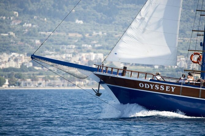 Full Day 3-Island Boat Cruise from Port of Kos - Vathi: a fjord entrance into Kalymnos