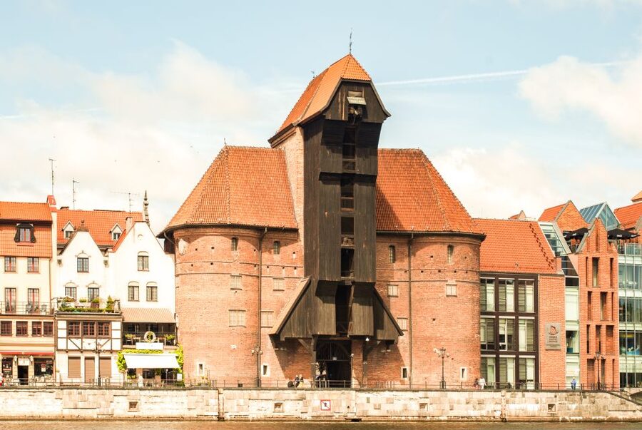 Gdańsk: Motlawa River Yacht Cruise - Brabank, the marina, and the modern waterfront