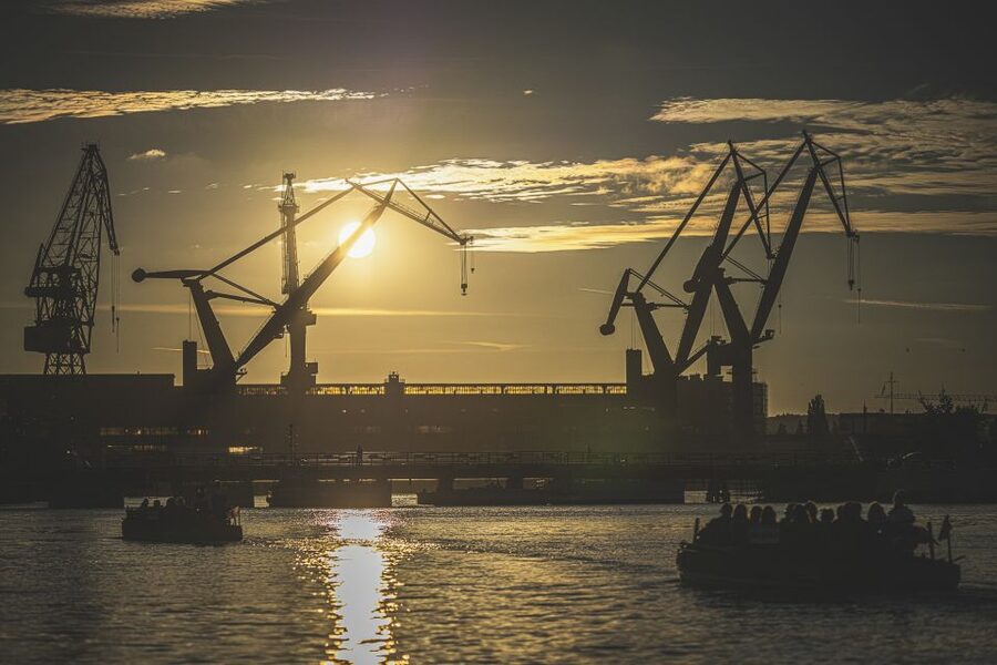 Gdańsk: Sunset Cruise on a Historic Polish Boat - Ołowianka, Granary Island, and the less familiar waterfront