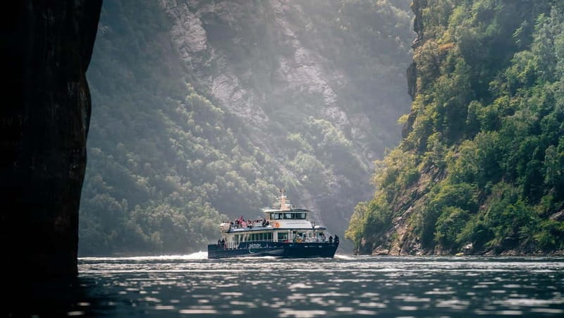 Geiranger: Fjord and Waterfalls Sightseeing Boat Trip - Inside cabin or open deck