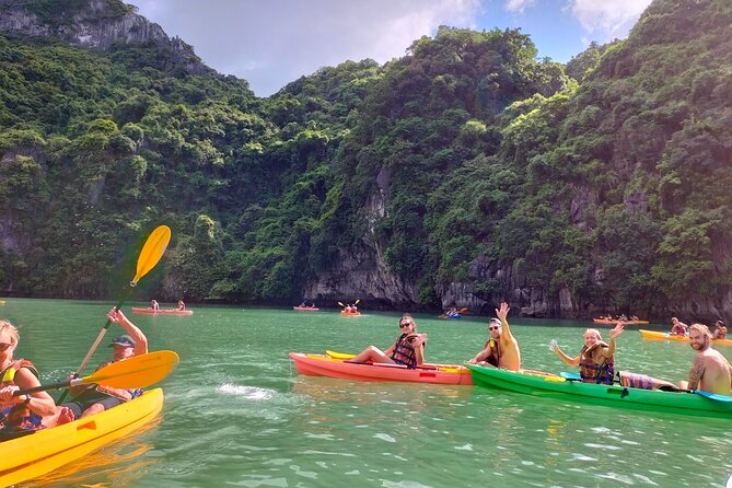 Ha Long Bay Cruise Day Tour - Cave, Kayaking, Swimming & Lunch - Cruising among Ha Long Bay’s limestone islands